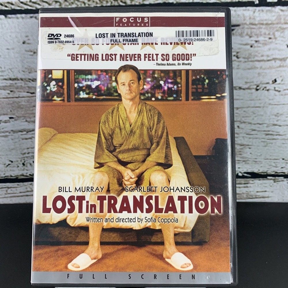 Lost in Translation (DVD, 2004, Pan Scan) Bill Murray, Scarlett Johansson